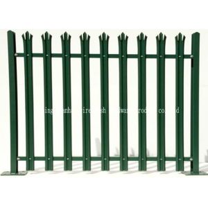 China Powder Coating Metal Palisade Fencing , Palisade Security Fence Rodent Proof on sale