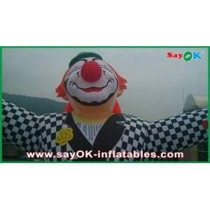 Customized Commericial Vivid Inflatable Clown Mascots With Logo Printing