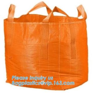 Quality U-type competitive price 100% PP breathable bulk big woven fibc bags mesh jumbo bag for firewood potato, BAGPLASTICS for sale
