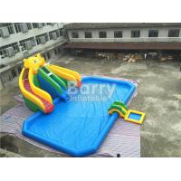 China Mobile Large Commercial Inflatable Water Park With Elephant Slide Design Build for sale