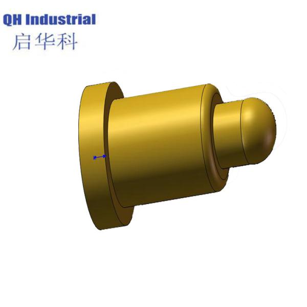 SMT 3.5mm Plated Ni PCBA SMT Spring Load Pin Gold Plated GPS Screw Rf Pogo Pin