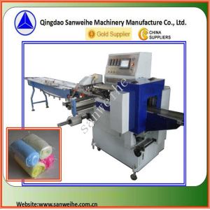 CPP Automatic Flow Wrap Packing Machine Stacked Towels Multi Layer Drink Packing