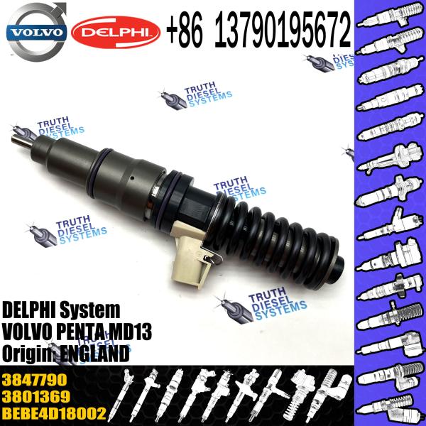 High Quality 4 pin Diesel Fuel Injector 3801369 Common Rail Injector BEBE4D18002