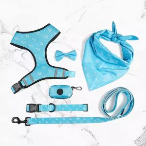 Custom Reflective Comfortable Pet Harness Set Dog Leash