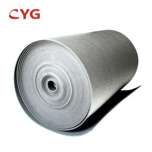 Customized Length HVAC Insulation Foam Aluminum Foam Panel Backed Glue Durable