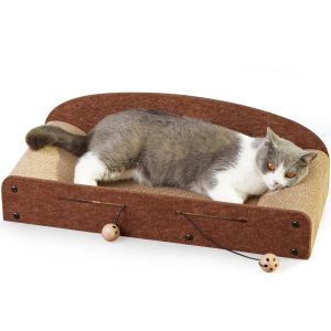 Cat Scratcher Cardboard Lounge Bed, Durable Cat Scratcher Extra Large Lounger