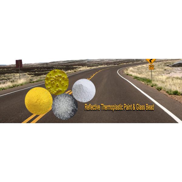 Reflective Thermoplastic Road Marking Paint , High Reflective Road Line Marking Paint