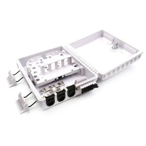 Black / White FTTH Fiber Optic Termination Box Building Distribution Enclosure