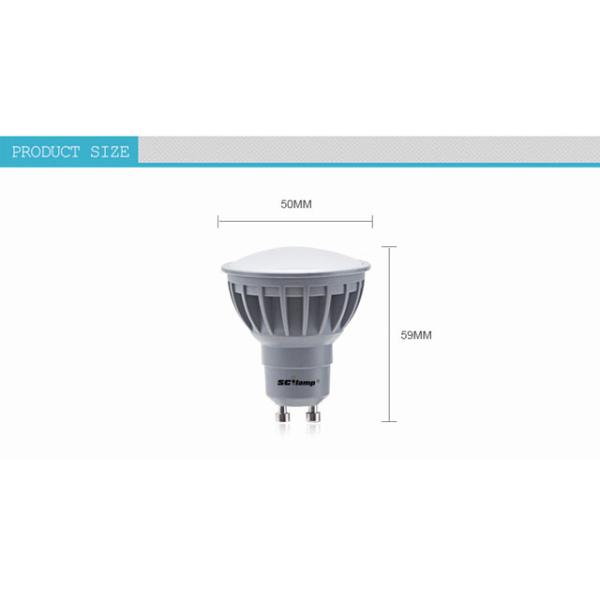 White SMD3030 5W GU10 led spot light