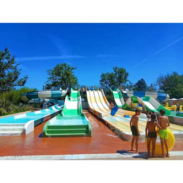 Kids Play Amusement Water Games Fiberglass Slide For Swimming Pool