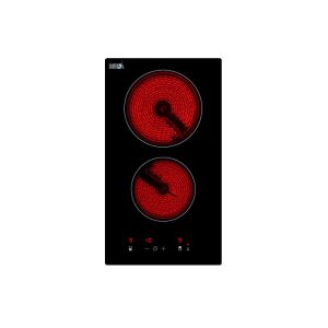 China Vitroceramica 29cm EuroKera Glass Double Burner Cooktop Hob on sale