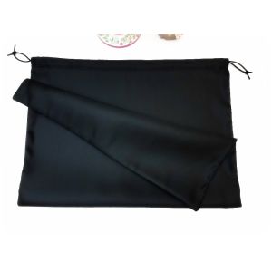 Hot Stamping Washable Satin Dust Cover Drawstring Bag
