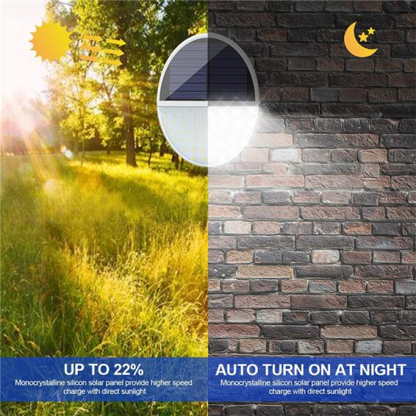 Solar Outdoor Garden Wall Light Human Induction LED Decorative Courtyard Wall Light