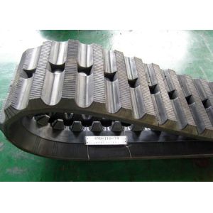 Quality Black Color 74 Link Dumper Rubber Tracks For Yanmar C50R / Takeuchi TCR50 for sale
