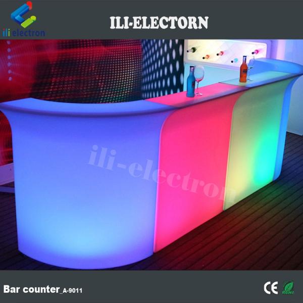 CE /ROHS certificate portable illuminated led straight wine bar counter