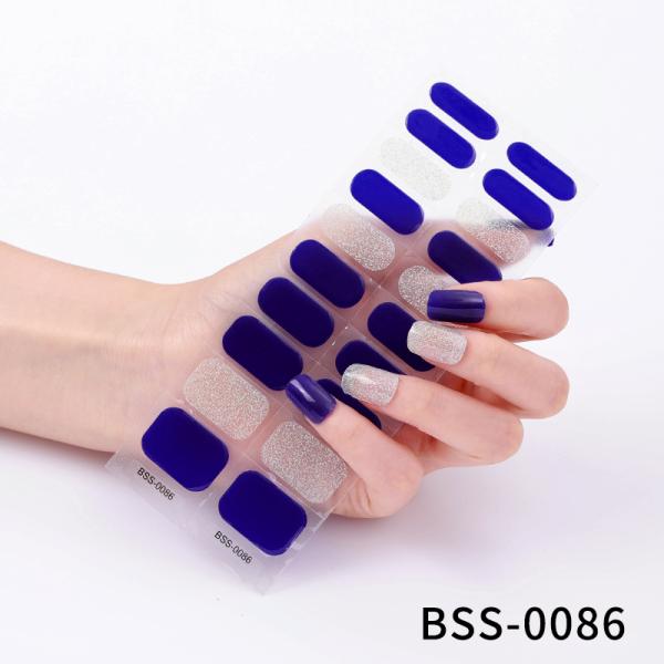 Wholesale Valentine Semi Cured Wraps Long Lasting Gel Nail Stickers New Arrival Styles Nail Gel Wraps