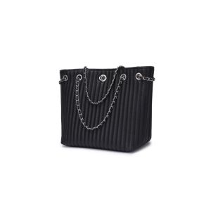 Sheepskin Bucket Womens Shoulder Handbags , Fashionable Skew Across Chain Bag