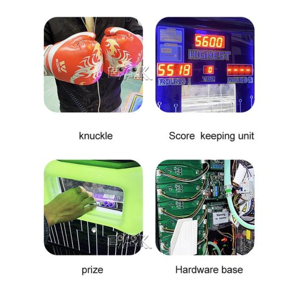 Hardware Arcade Game Machine Dragon Fist 3 Sport Street Boxing Arcade Redemption Game Machine