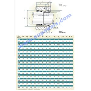 65mm BS3A Fluiten Dirty Liquids Pump Mechanical Seals