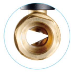 3711 Graduated Handwheel Brass Angle Ball Valve DN20 Flowrate Precisely