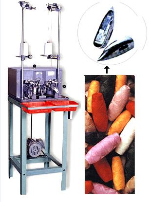 Durable Yarn Bobbin Winding Machine Testing Freely , Changing Yarn Easily