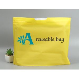 Promotion hanging waterproof drawstring compostable Beam Mouth PE Plastic