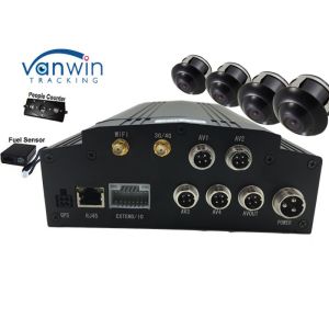 China BUS CCTV System MDVR G-Sensor GPS WIFI 3G 4CH HDD / SD Card Recorder for Car on sale