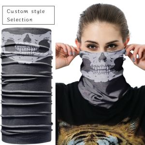 Neck Gaiter Half Face Cover Motorcycle Cotton Tube Bandana