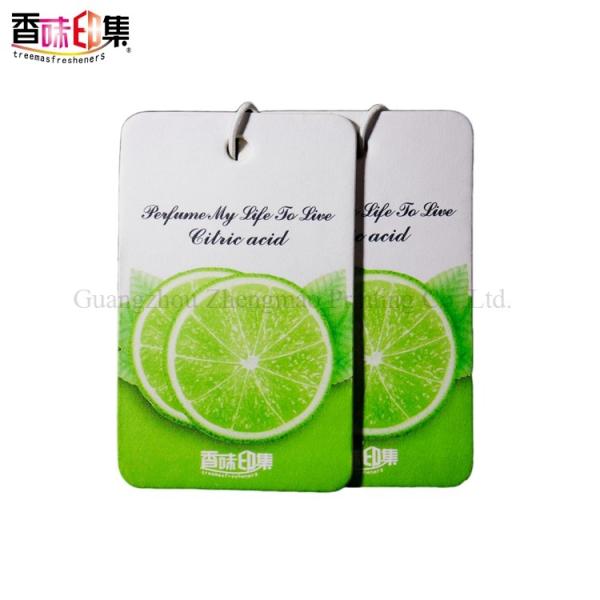 Buy Digital Printing Scented Paper Air Freshener For Hotel Hanging at wholesale prices