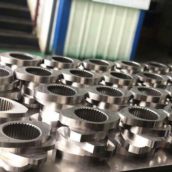 Conical Twin Screw Barrel Nitrided Bimetallic Screw For Extruder Machine