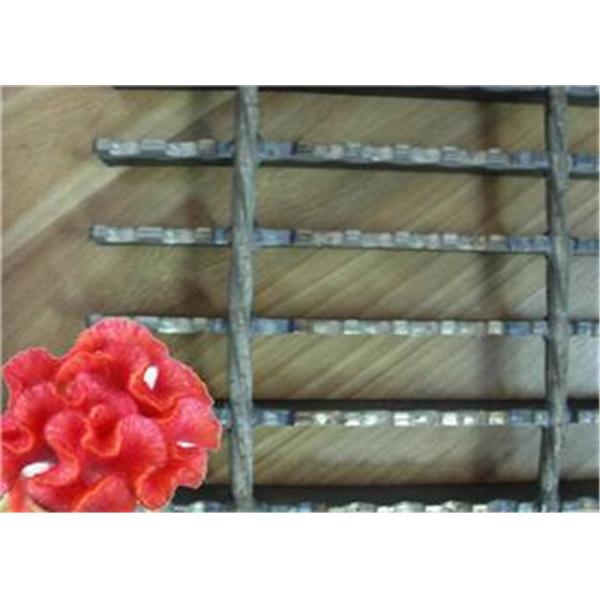 Buy Serrated Steel Grid Mesh Flooring , Sliding Resistance Steel Platform Grating at wholesale prices