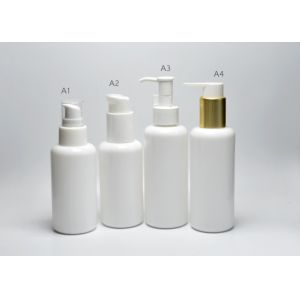 Quality Ceramic jade 3.3OZ 4OZ100&amp;120ml Boston Round Opal White Glass Lotion Bottles, Luxury Skincare Bottles Manufacturer for sale