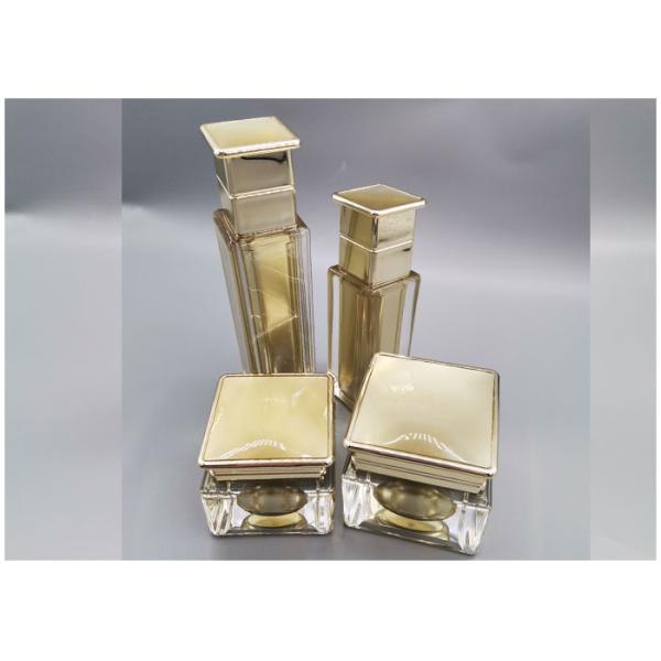 Custom Acrylic Square 250ml Cosmetic Bottle Sets Plastic