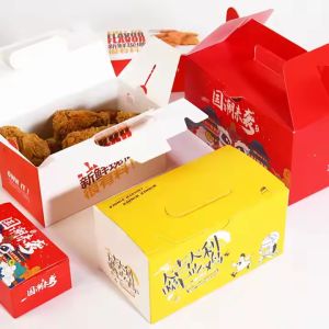 Quality Burger French Fries Fried Chicken Hot Dog Packaging Paper Box Custom Printing for sale