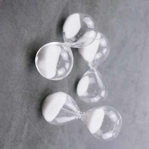 White Mini Hourglass Sand Timer 1 Minutes Shower Timer Hourglass