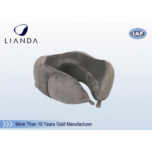 Memory Foam Neck Support With Removable Velour Cover And Hide Zipper