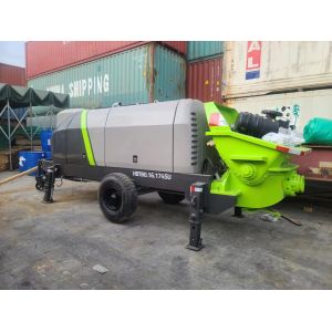 Quality HBT8016/9018 Refurbished Concrete Trailer Pump 0.6m3 Hopper Capacity for sale