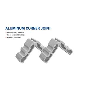 China Pin Screw Corner Aluminium Hardware For Doors And Windows In Home And Office on sale