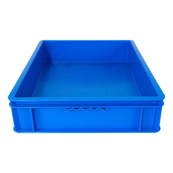 Quality Customized Logo Plastic Stackable Industrial Crate with Lid Logistic Storage Solution for sale