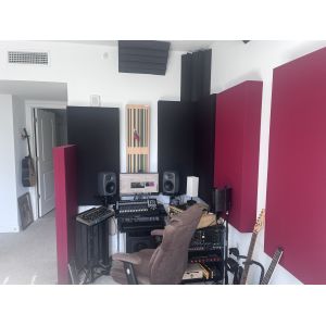 China Home Studio 50mm Thick Soundproofing Fabric Wrapped Acoustical Panels Absorbing Board on sale