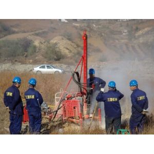 Light weight portable oil prospecting drilling rig