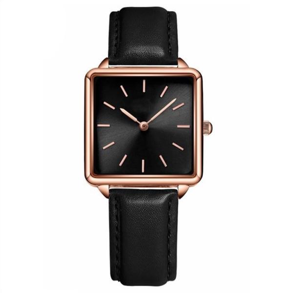 34mm Dia Women Quartz Wrist Watch Waterproof 16mm Strap Alloy Case