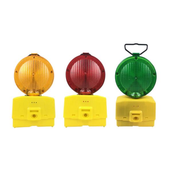 Traffic Warning Light Flashing LED Solar Road Warning Barricades Traffic Baton On Safety Cones