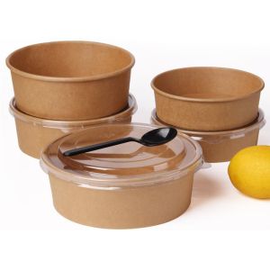 Microwavable disposable take away bowls with lids container strong disposable