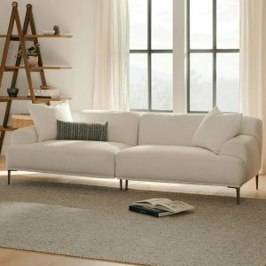 China 5 Star Hotel Luxury Modular Linen Fabric White Sectional Sofa For Room on sale
