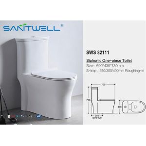 Round siphonic wc Self-cleaning glaze style Ceramic Material