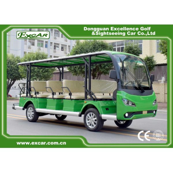 14 Seaters Electric Sightseeing Bus With EPS Steering System