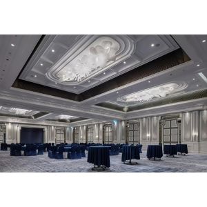 Light Luxury Simple Non-standard Engineering Lamp Glass Staircase Chandelier