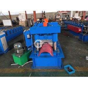 Metsl Steel Glazed Tile Roof Ridge Cap Machine With 18 Month Warranty