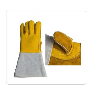 Metal Smelting Excellent Grip Cowhide Welding Work Gloves